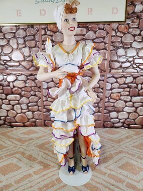 Hamilton Collection I love Lucy Lucille Ball Carmen Miranda Porcelain Doll